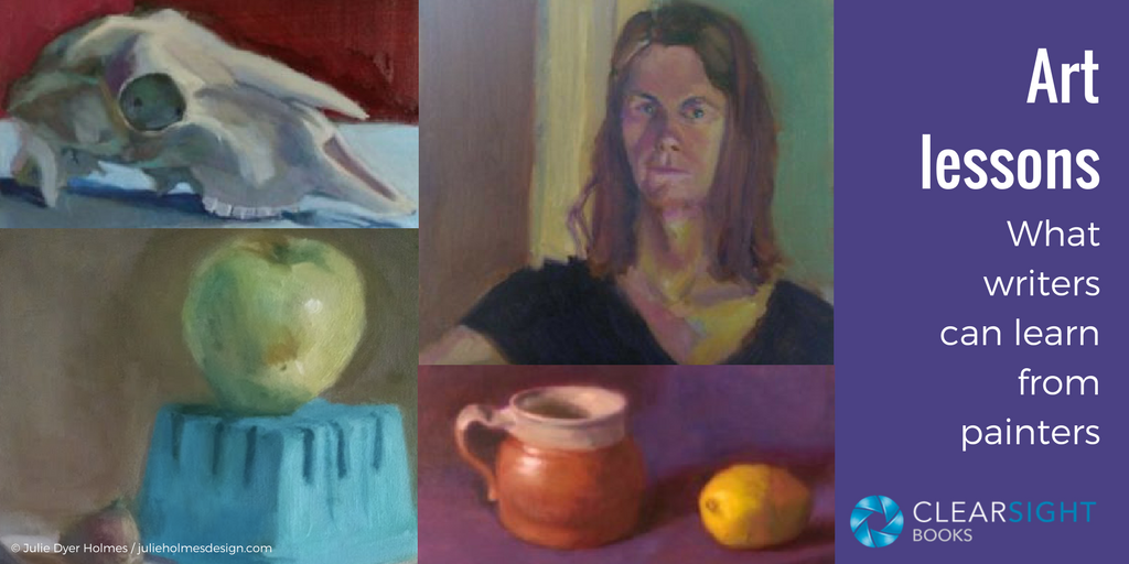 practice - four paintings from Julie Dyer Holmes