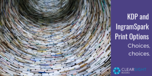 looking up a circular tower of books