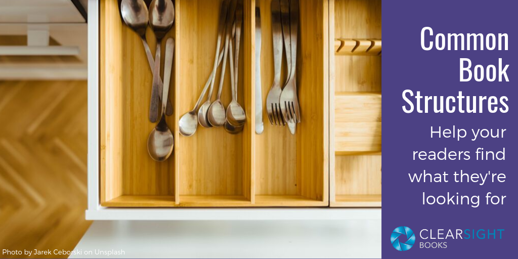 image of silverware drawer--nonfiction book structure is like a kitchen layout--can your readers find what they are looking for?