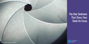 Close-up, black and white abstract image of a camera aperture.